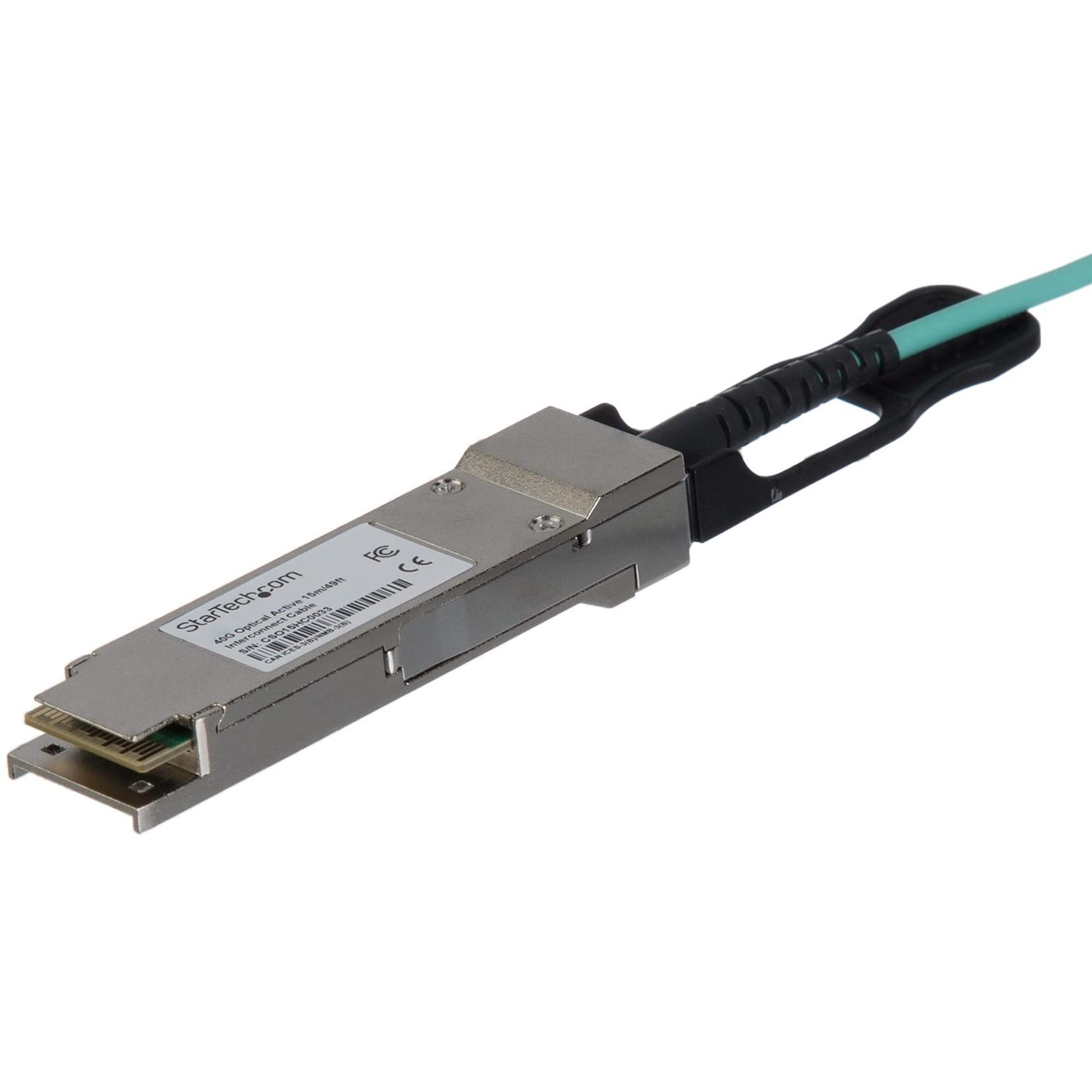 StarTech.com MSA Uncoded Compatible 7m/23ft 40G QSFP+ to QSFP+ AOC Cable - 40 GbE QSFP+ Active Optical Fiber - 40 Gbps QSFP Plus/Transceiver Module Cable (QSFP40GAO7M)