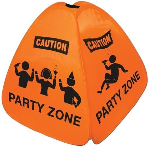 Party Zone Floor Sign Party Accessory (1 Count) (1/Pkg)