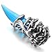 INBLUE Men's Stainless Steel Pendant Necklace Wolf Tooth Tribal -with 23 Inch Chain