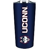 Campus Colors NCAA Stainless Steel Tumbler perfect for Gameday - 18 oz - Double Walled - Keeps Drinks Perfectly Insulated (UCONN Huskies - Navy)