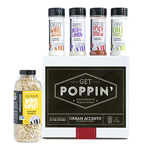 Urban Accents GET POPPIN Gourmet Popcorn Seasoning Gift Set Set Of 5 