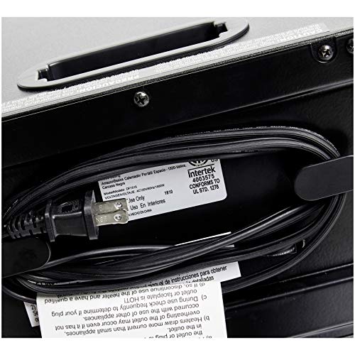 Amazon Basics Portable EcoSmart Space Heater Black Pricepulse