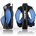 Asmeten Full Face Snorkel Mask 2018 Newest Foldable Panoramic View Snorkeling Mask with Detachable Camera Mount, Dry Top Set Easy Breath Anti-fog Anti-leak for Adults and Kids