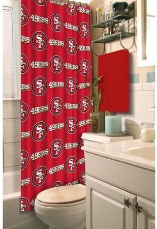 Amazon Com Northwest San Francisco 49ers Fabric Shower Curtain