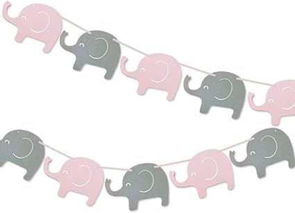 Amazon Com Soccerene Elephant Garland Decorations Elephant Baby