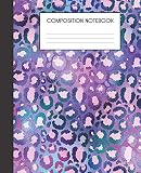 Composition Notebook: Faux Iridescent Foil Glam College Ruled Notebook Lined School Journal