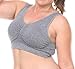 Stylzoo Women's Plus Size 3 Pack Seamless Wire Free Bra with Removable Pads