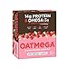 OATMEGA Protein Bar, White Chocolate Raspberry, Energy Bars Made with Omega-3 & Grass-Fed Whey Protein, Healthy Snack, Gluten Free Protein Bars, Whey Protein Bars, Nutrition Bars, 1.8 ounce (12 Count)