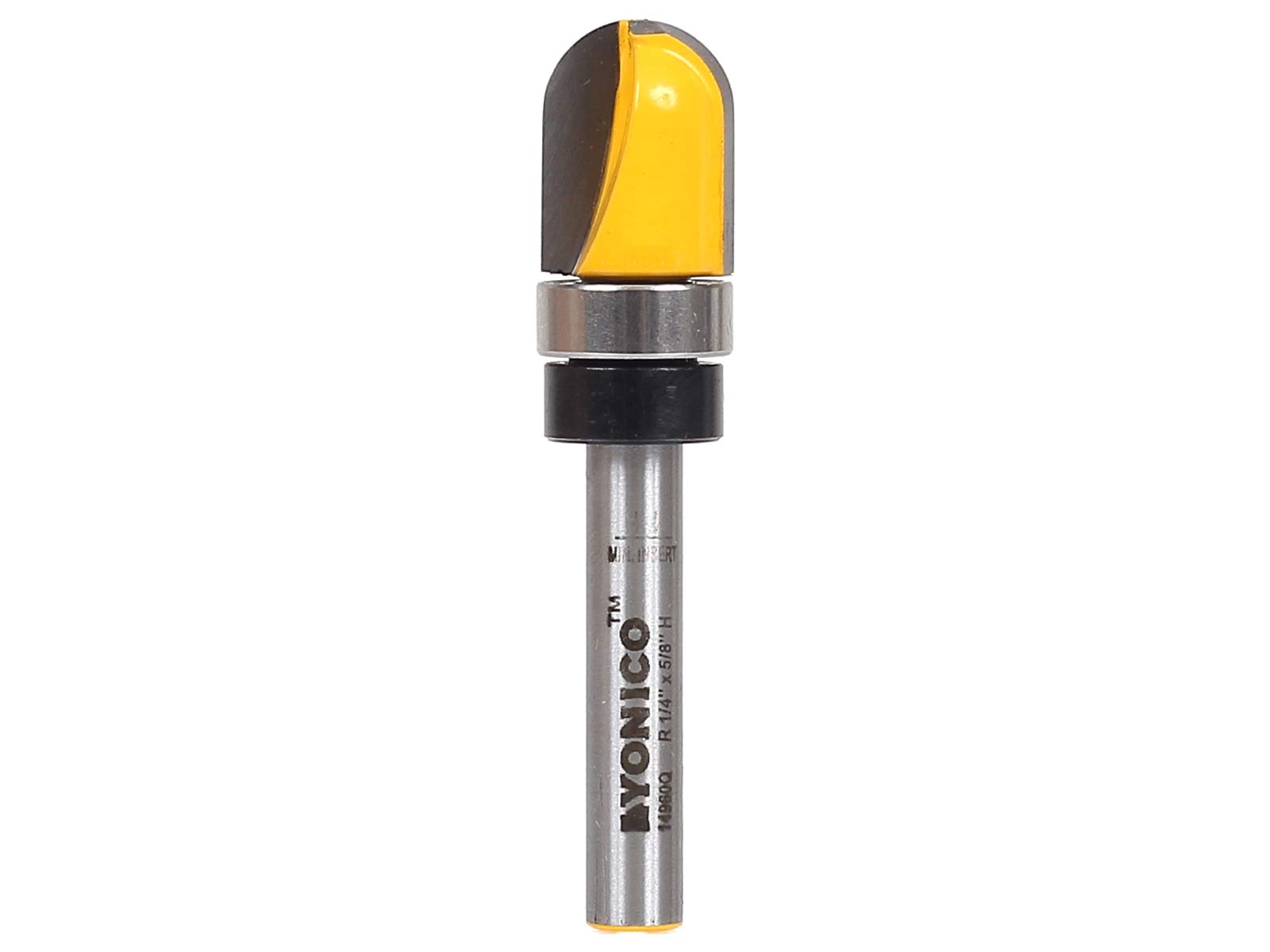 Yonico 14960q - Core Box Template Router Bit, Radius: 1/4", Diameter: 1/2", Cutting Height: 5/8" - 1/4" Shank