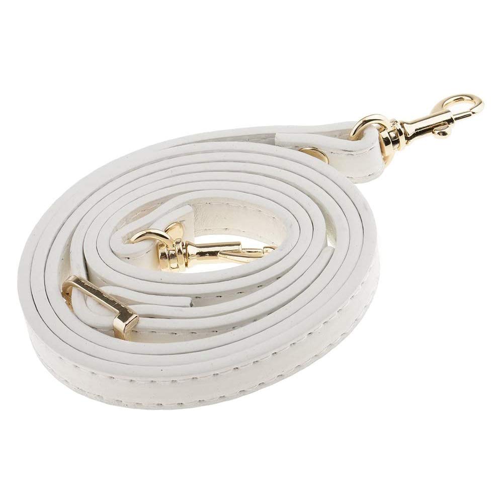 POFET 120cm Adjustable DIY Shoulder Bag Accessories Handbag Handles Straps - White, Adjustable Length