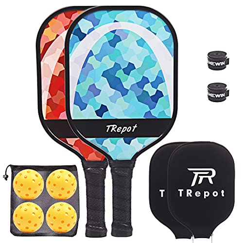 Pickleball Paddles Set of 2,Graphite Surface Core