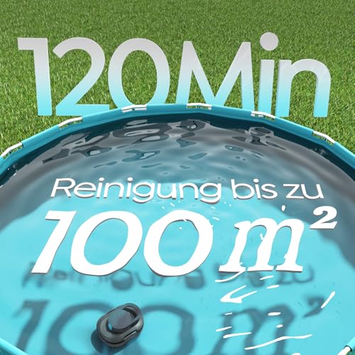 BRINBO S1PRO 2026 Upgrade Pool Robot with 120 Min Automatic Cleaning Time, Pool Vacuum Cleaner Battery with Dual Motors, 2.5 H Charging Time, Lightweight Pool Cleaner for Above Ground Pools up to 100