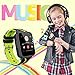 Kids Smartwatch Phone with 1GB Memory Card MP3 Music Player Kids Phone Watches and FM Radio HD Touch Screen 2 Way Phone Calls SOS Voice Pedometer Watch for Kids (Black)