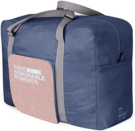 DEKINMAX Foldable Travel Bag, Folding Luggage Bag Water Resistant Duffel Bag With 32L Large Capacity fit for Spirit Airlines