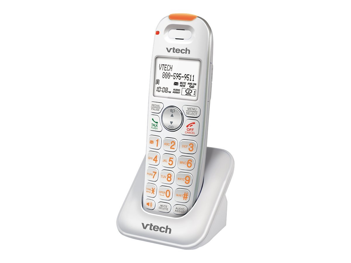 VTech SN6107 CareLine Accessory Cordless Handset, White | Requires a VTech SN6197 or Other Models to Operate