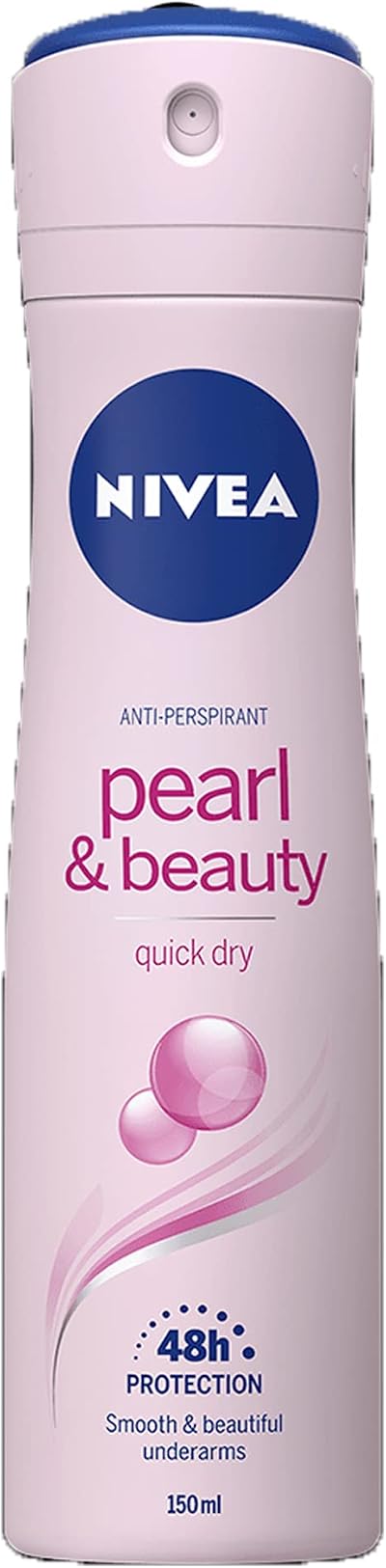 Nivea Pearl & Beauty Antiperspirant Deodorant Spray for Women 150ml Long