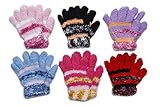 Toddler Soft And Warm Gloves 6-Pack (Fuzzy Gloves)