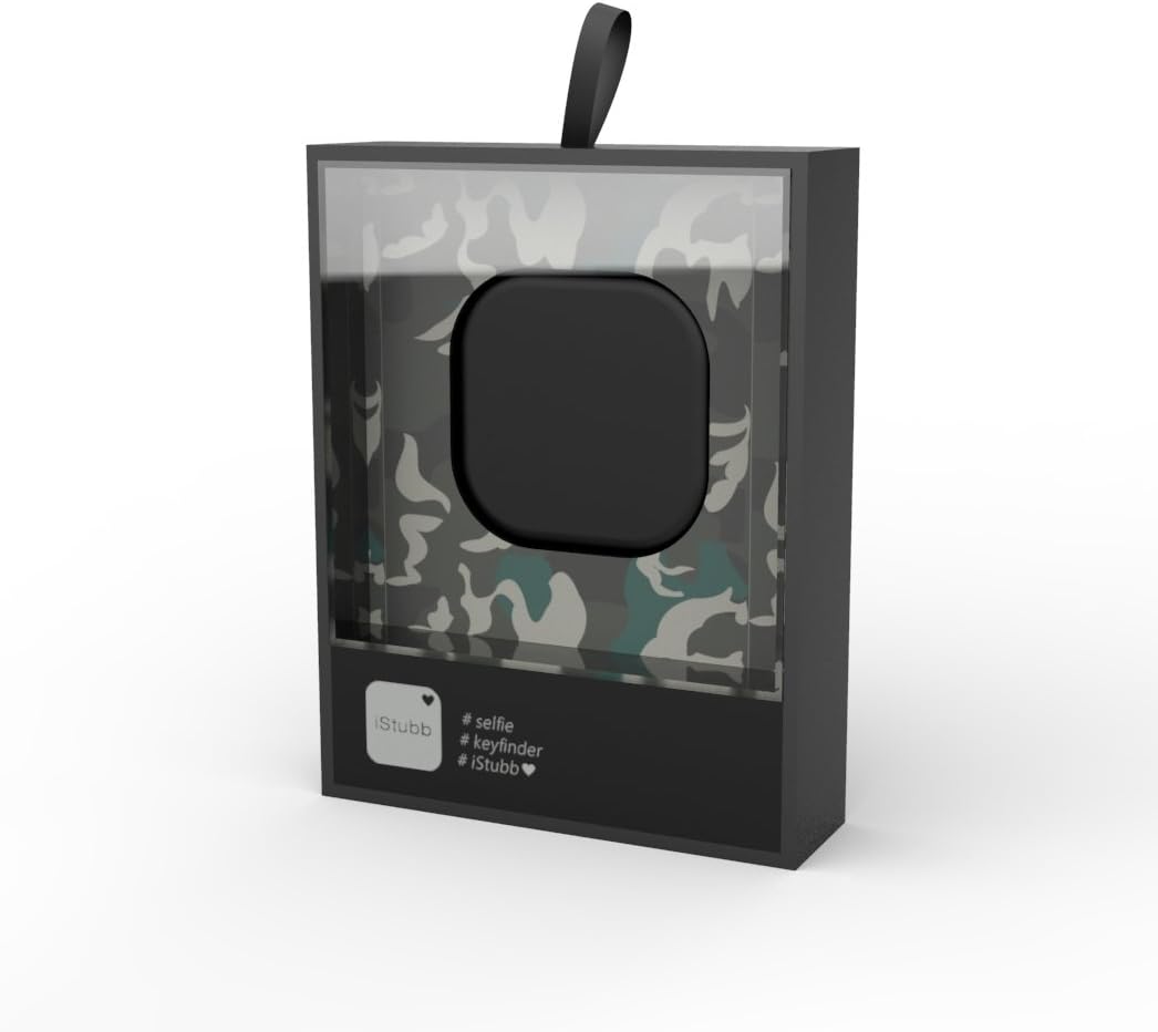 iStubb 2 Smart Finder - Powered by iBeacon. Phone Finder. Item Finder. Key Finder. Camera Remote Control for iOS & Android - Black