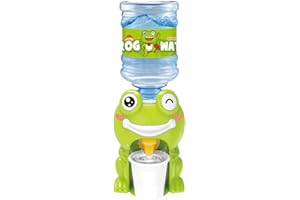 Abaodam Desktop Water Dispenser Cooler Mini Bottom Load for Bedroom- Kids Mini Water Dispenser Frog Animal Style Water Machine- Children Mini Water Dispenser Drink Water Machine Toy for Home (Green)