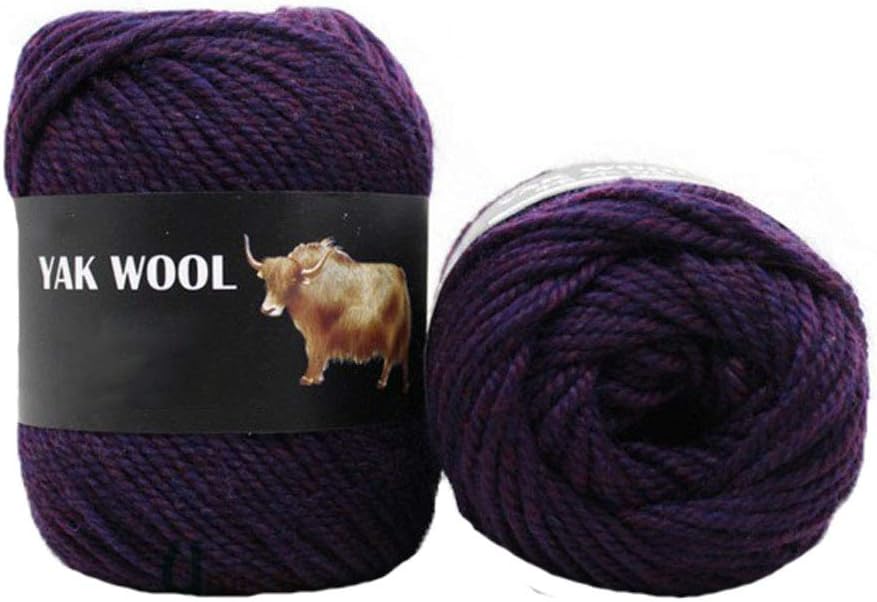 Clisil 300g Thick Yak Wool Yarn Warm Cashmere Thread Knitting Worsted Blended Crochet Yarn DIY Winter Sweater Scarf Gloves Yarn