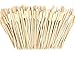 Lawei 500 pack Bamboo Kabob Skewers - 7 inch Bamboo Barbecue Skewers BBQ Picks Paddle Skewers for Outdoor Grilling Meat Chicken, Shrimp, Vegetable BBQ