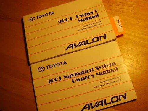2003 toyota avalon owners manual