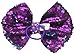 JoJo Siwa Ponytail Holder Bow, Purple Reversible Sequin, 1 Count