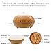 300ML Essential Oil Diffuser, MOKOQI Wood Grain Aromatherapy Ultrasonic Cool Mist Whisper-Quiet Humidifier with Color LED Light Changing and 4 Timer Settings,Auto Shut-off,BPA Free for Spa,Home,Office