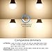 TORCHSTAR 9W Dimmable A19 LED Light Bulb GU24 Base, Energy Star UL-Listed Bulb, 60W Equivalent, 840 Lumens, 3000K Warm White, 310° Omni-Directional General Lighting, Pack of 2