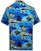 Hawaiian Shirt 43 Mens Allover Scenic Party Aloha Holiday Beach Blue XL