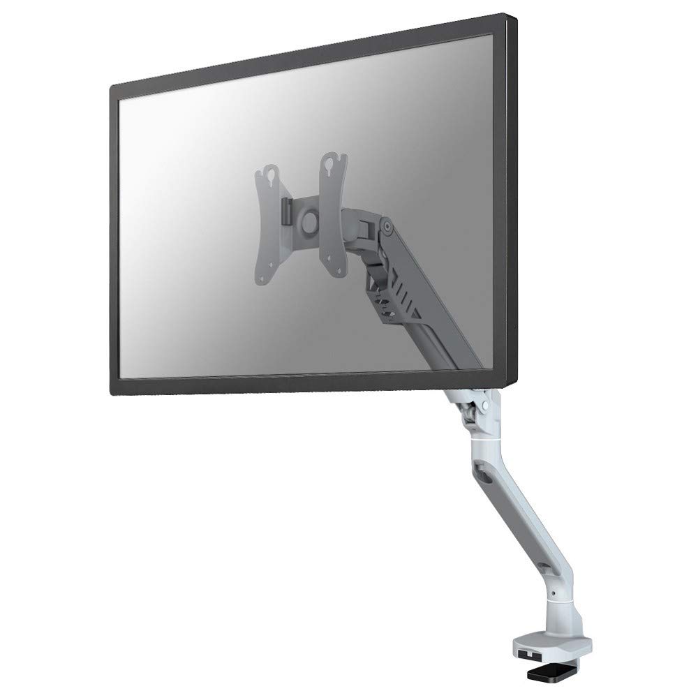 Newstar FPMA-D750SILVER Full Motion Desk Mount (clamp & grommet) for 10"-32" Monitor Screen, Height Adjustable (gas spring) - Silver
