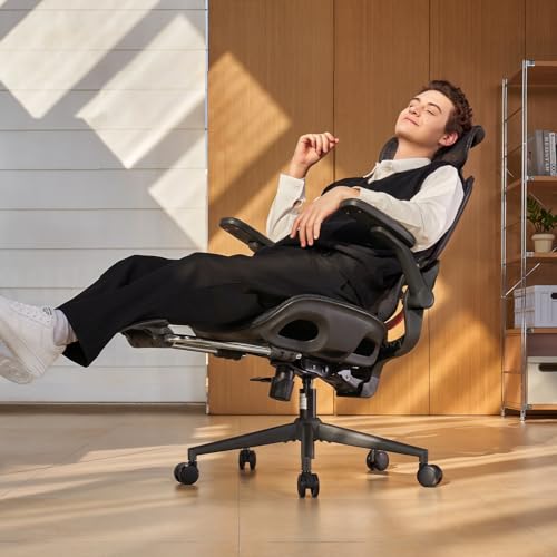 SIHOO B100 Bürostuhl, Bürostuhl Ergonomisch mit Adaptive Lendenwirbelstütze