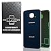 CELL4LESS Replacement Back Glass Cover Back Door w/Pre-Installed Adhesive Compatible with The Galaxy S6 OEM - All Models G920 All Carriers- 2 Logo (Sapphire)