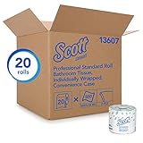 Scott Bulk Toilet Paper (13607), Individually Wrapped Standard Rolls, 2-PLY, White, 20 Rolls / Convenience Case, 550 Sheets / Roll