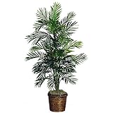 Nearly Natural 5263-0308 56in. Areca Palm Silk Tree with Basket