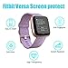 Elobeth Compatible Fitbit Versa Screen Protector [6-Pack], Fitbit Versa Accessories LiQuidSkin Full Coverage Screen Protector for Fitbit Versa Watch Clear HD Anti-Bubble Film
