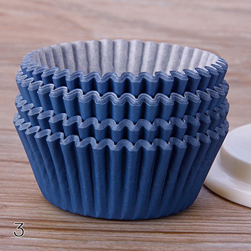 Navy Blue Cupcake Liners. FANMURAN 100Pcs Baking Cup/Cupcake Paper