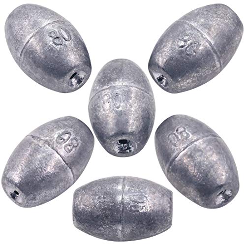 Glarks Gewichte für Eier zum Angeln von Oliven, Barsch, hohles Ei, Kugelgewicht, Set – Bild 6