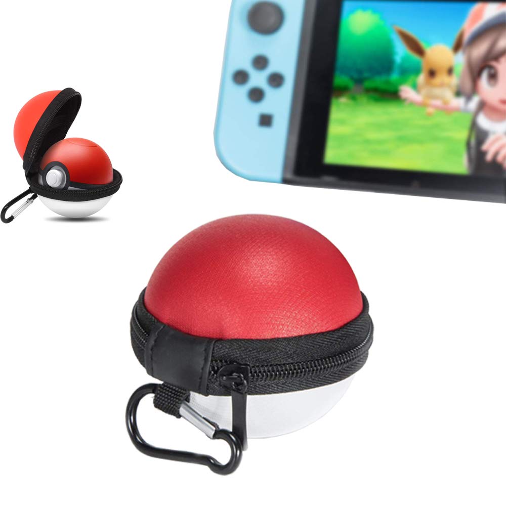 Qinbin Portable Carrying Case for Pokeball Plus Controller, Lets Go Pikachu Lets Go Eevee Game