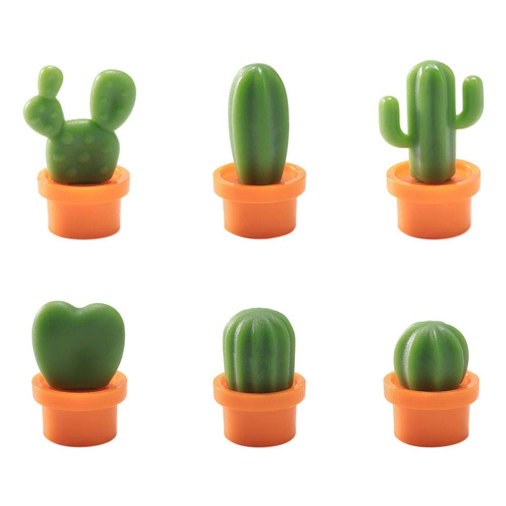 Demiawaking - Juego de 6 imanes Decorativos para Nevera con diseño ...