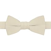 Jacob Alexander Boy's Kids Pretied Banded Adjustable Solid Color Bowtie