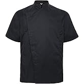 TopTie Unisex Short Sleeve Chef Coat Jacket