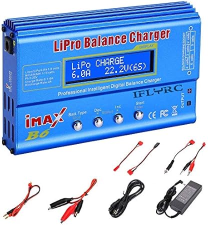 Amazon.com: Cargador de batería Lipo para batería LiPo/Li ...