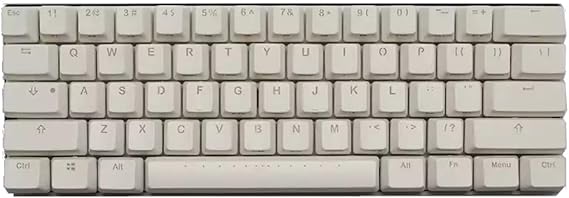 Mechanical Gaming Keyboard Vortexgear Pok3r 60 Abs Double Shot Translucent Keycaps Rgb Led Backlight 61 Keys Aluminium Cnc Casing White Cherry Mx Brown Amazon De Computers Accessories