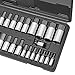 CARBYNE 33-Piece Master Hex (Allen) Bit Socket Set | SAE & Metric. Includes Metric 2mm - 19mm, SAE 5/64 in. - 3/4 in., S2 Steel Bits, Cr-V Sockets, Durable Case | 1/4, 3/8, & 1/2 in. Drive