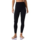 Ukaste Women's Petite Studio Essential 7/8 Length Yoga Leggings 23" - High Waisted Workout Active Tights Ankle Pants