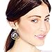 AeraVida Eternal Tree of Life Purple Fluorite Green Quartz Stone Branch Brass Dangle Earrings |Purple Earrings | Tree of Life Gifts for Women | Brass Earrings