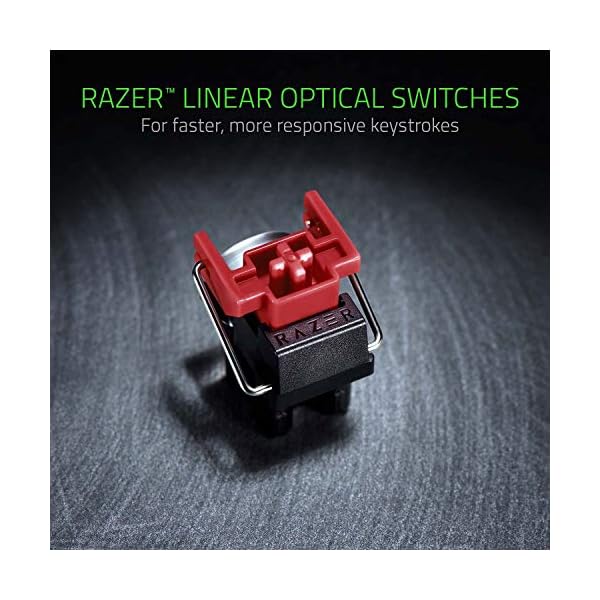 Razer-Huntsman-Tournament-Edition-Premium-Keyboard-with-Razer-Opto-Mechanical-Keys-Optical-Drive-Key-Stabilizer-Bar-Unmatched-Durability-Razer-Synapse-3-UK-Layout-Black Razer Huntsman Tournament Edition (Red Switch) - TKL Mechanical Gaming Keyboard (Compact Keyboard with Fastest Linear…