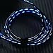 Tenfly Premium LED Flowing Light Glow in Dark Micro USB Cables Charge & Sync Cords for Samsung/HTC/GPS/MP3/Bluetooth and All Micro USB (Android)