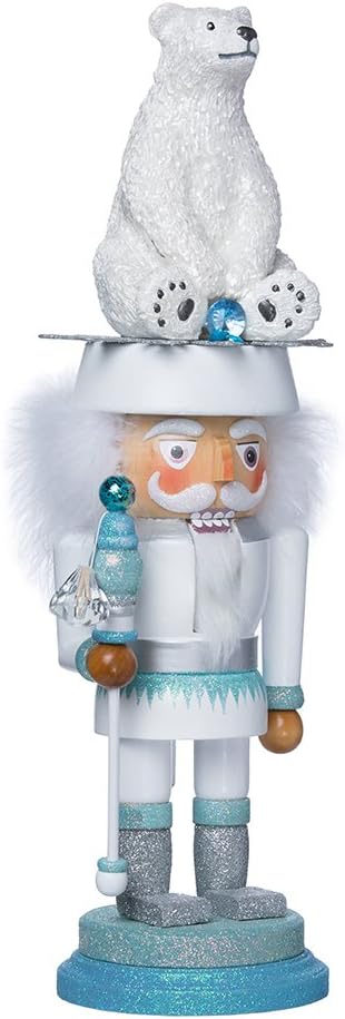 Nutcrackers - Kurt Adler 17-Inch Hollywood Polar Bear Nutcracker